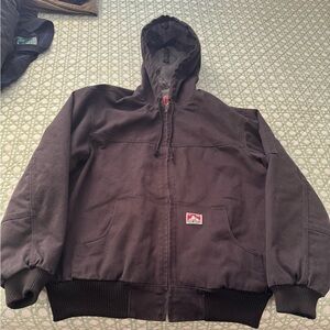 Ben Davis Black Hooded Bomber Jacket